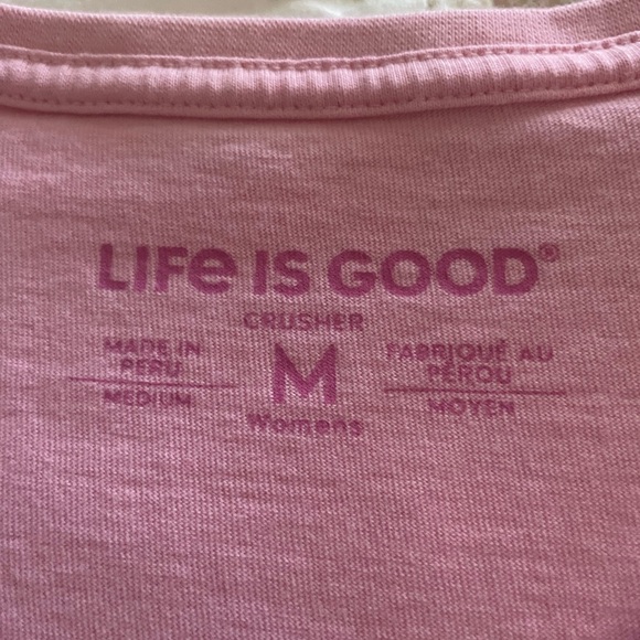 🌸Life is Good Women's Every Day is Saturday Crusher Tee Size Medium - Picture 5 of 6